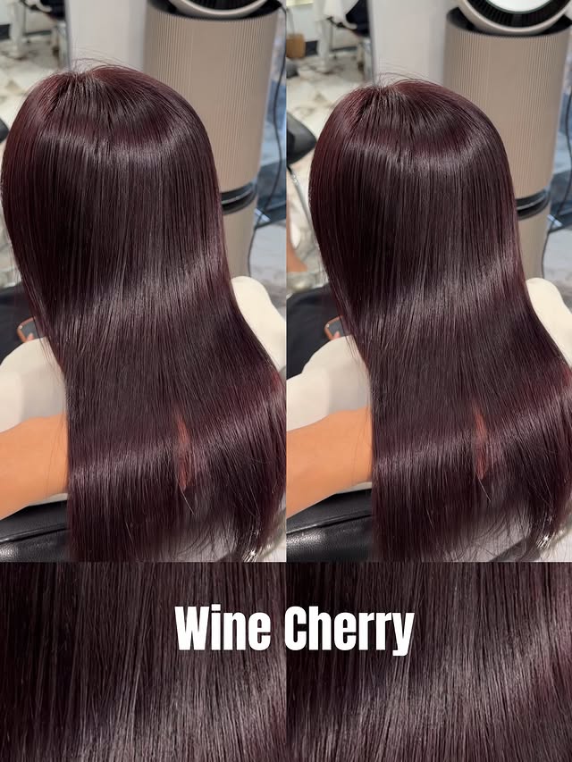 Wine Cherry hair color service